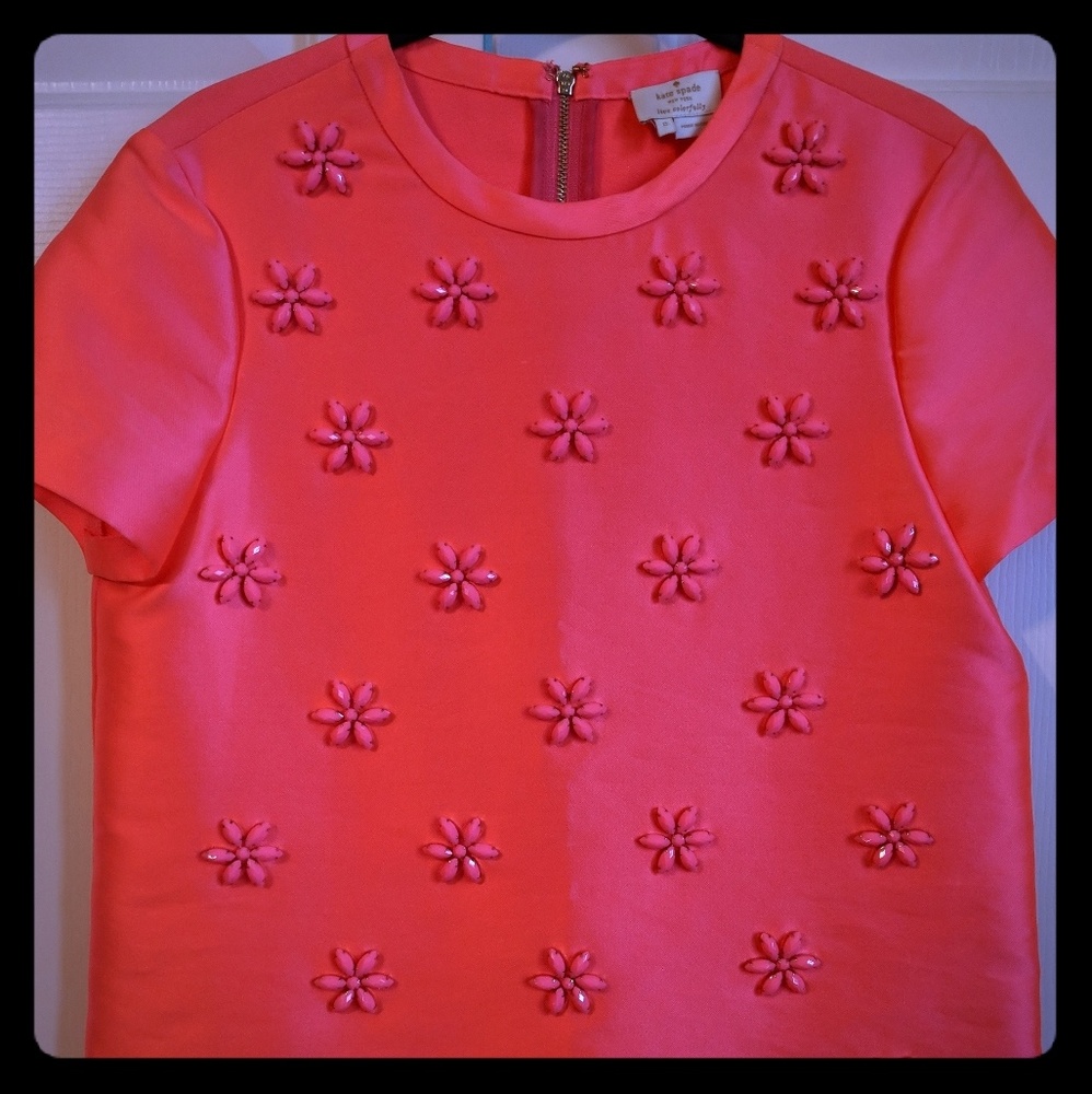 Kate Spade Floral Cluster Popover XS Top